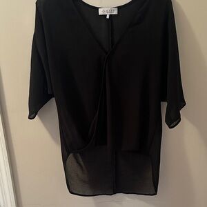 WAYF Elegant Black sheer Top